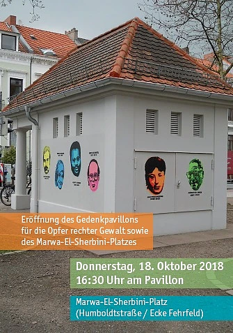 Einladung zur Er&ouml;ffnung des Gedenkpavillons f&uuml;r die Opfer rechter Gewalt sowie des Marwa-El-Sherbini-Platzes