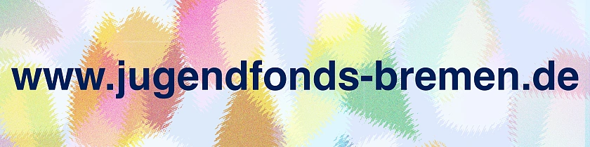 Bunter Hintergrund mit www.jugendfonds-bremen.de