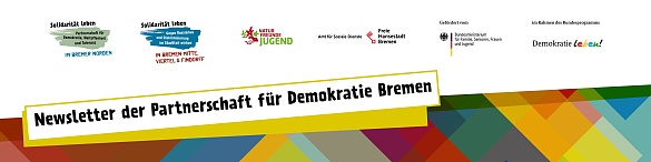 Banner der Partnerschaften für Demokratie