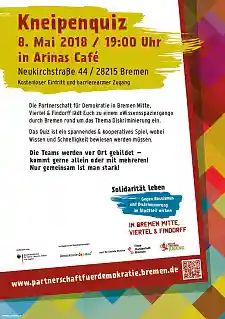 Veranstaltungsplakat Ankündigung Quiz