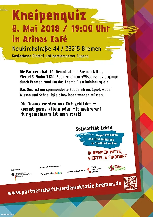 Veranstaltungsplakat Ankündigung Quiz