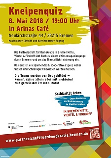 Veranstaltungsplakat Ankündigung Quiz